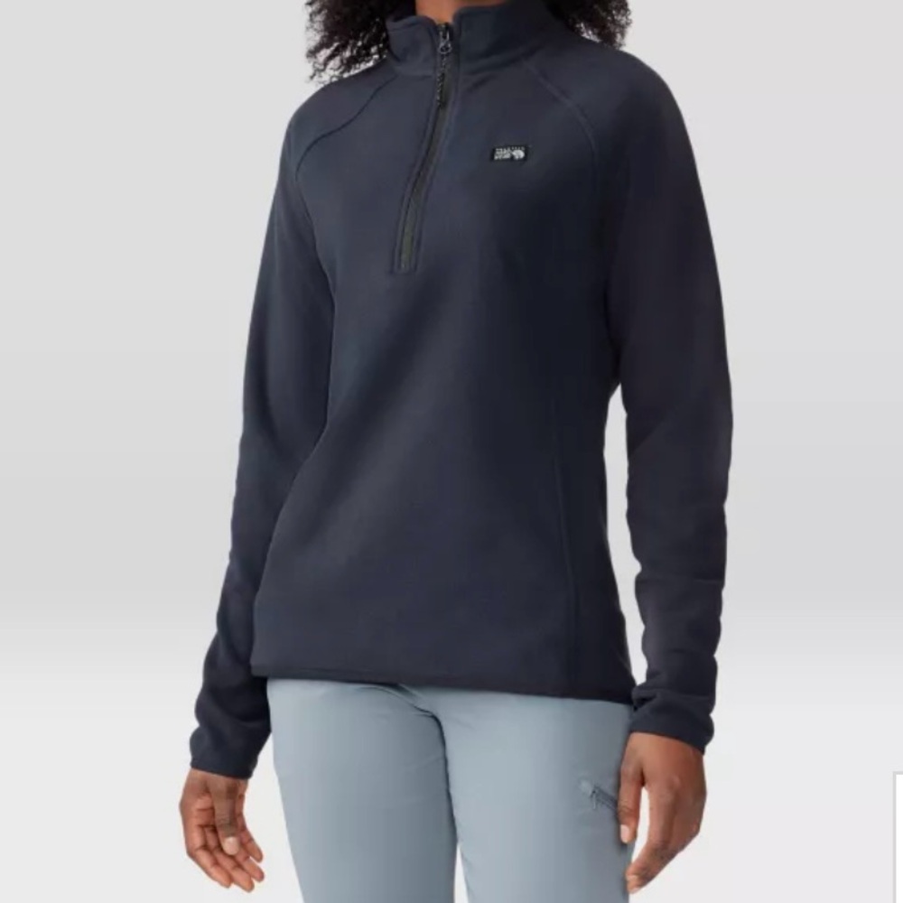 NWOT Women’s Mountain Hardwear Dark Blue Fleece Pullover XL
